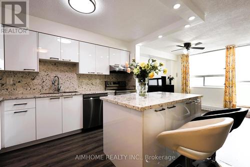 107 - 1050 Stainton Drive, Mississauga, ON - Indoor Photo Showing Kitchen With Upgraded Kitchen