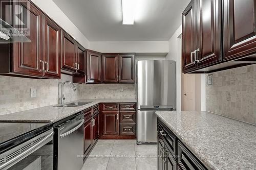 705 - 50 Elm Drive E, Mississauga, ON - Indoor Photo Showing Kitchen With Double Sink