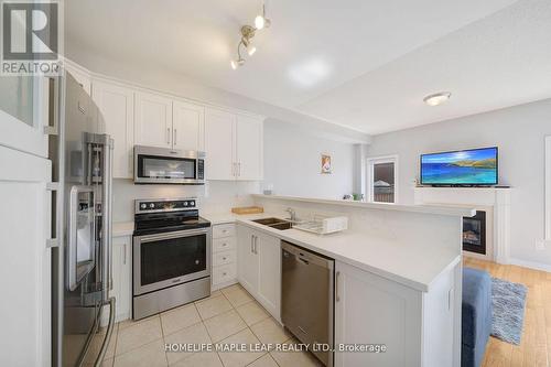 56 Pomell Trail, Brampton, ON - Indoor Photo Showing Kitchen With Stainless Steel Kitchen With Double Sink