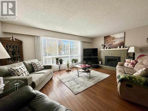 178 Ivy Street, Prince George, BC - Indoor Photo Showing Living Room With Fireplace