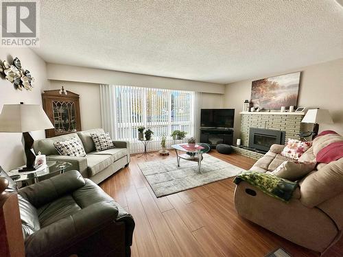 178 Ivy Street, Prince George, BC - Indoor Photo Showing Living Room With Fireplace