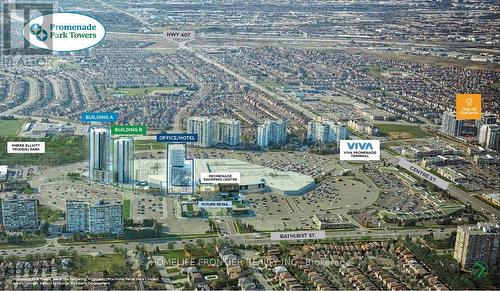 2107A - 30 Upper Mall Way, Vaughan, ON - Outdoor With View