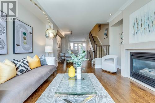 17 - 1812 Burnhamthorpe Road E, Mississauga, ON - Indoor Photo Showing Living Room With Fireplace