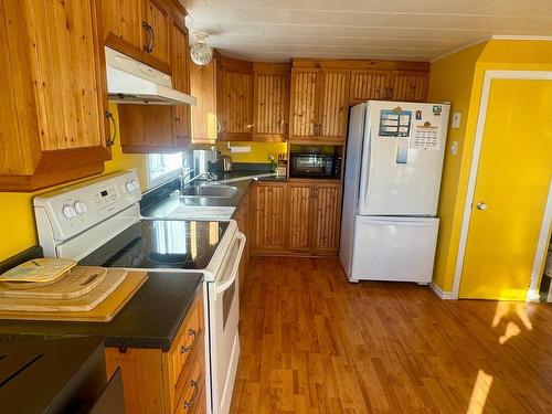 Kitchen - 20 Rue Du Coteau, Aguanish, QC - Indoor Photo Showing Kitchen With Double Sink