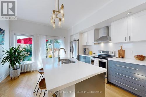 818 Windermere Avenue, Toronto, ON - Indoor Photo Showing Kitchen With Double Sink