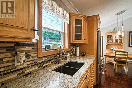 16 Lakeview Crescent, Roberts Arm, NL - Indoor Photo Showing Kitchen With Double Sink