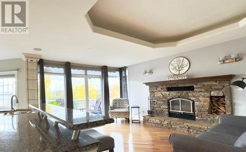 189 Nicholsville Road, Deer Lake, NL - Indoor Photo Showing Living Room With Fireplace