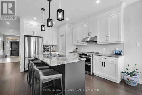 95 Brooker Trail, Thames Centre (Thorndale), ON - Indoor Photo Showing Kitchen With Upgraded Kitchen