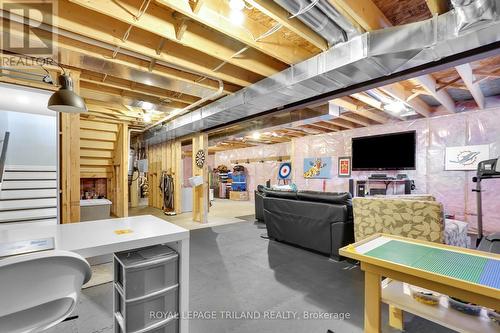 95 Brooker Trail, Thames Centre (Thorndale), ON - Indoor Photo Showing Basement