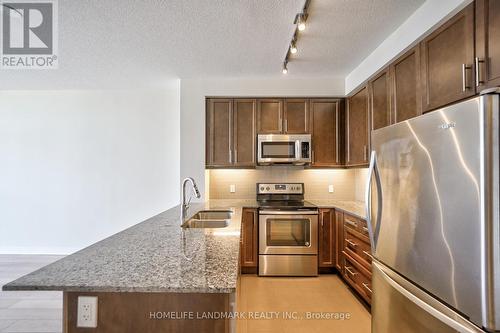 4310 - 3975 Grand Park Drive, Mississauga, ON - Indoor Photo Showing Kitchen With Double Sink With Upgraded Kitchen