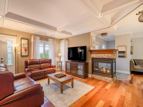 Salon - 795 Rg Elmire, Saint-Paul-D'Abbotsford, QC - Indoor Photo Showing Living Room With Fireplace