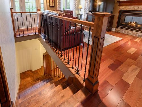 Escalier - 795 Rg Elmire, Saint-Paul-D'Abbotsford, QC - Indoor Photo Showing Other Room With Fireplace