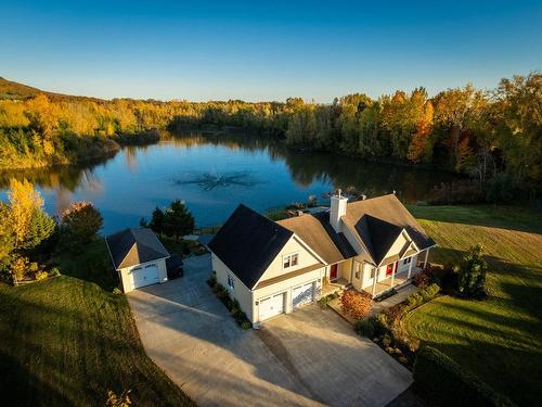 Photo aÃ©rienne - 795 Rg Elmire, Saint-Paul-D'Abbotsford, QC - Outdoor With Body Of Water With View