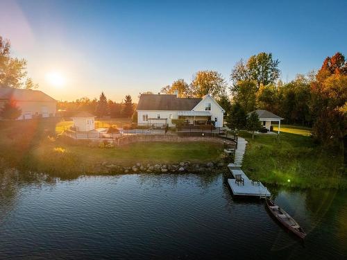 Photo aÃ©rienne - 795 Rg Elmire, Saint-Paul-D'Abbotsford, QC - Outdoor With Body Of Water With View