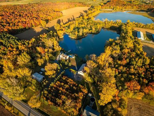 Photo aÃ©rienne - 795 Rg Elmire, Saint-Paul-D'Abbotsford, QC - Outdoor With Body Of Water With View