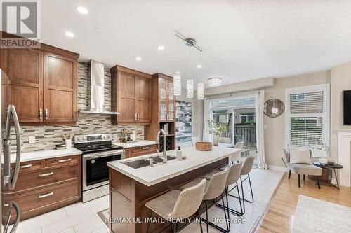 23 Atlas Peak Drive, Markham, ON - Indoor Photo Showing Kitchen With Double Sink With Upgraded Kitchen