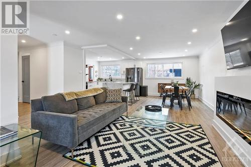 938 Riddell Avenue N, Ottawa, ON - Indoor Photo Showing Living Room With Fireplace