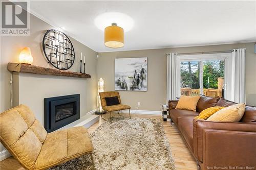 50 Firwood Crescent, Moncton, NB - Indoor Photo Showing Living Room With Fireplace