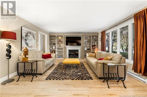 50 Firwood Crescent, Moncton, NB - Indoor Photo Showing Living Room With Fireplace