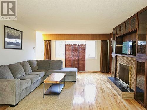 893 Gillett Street, Prince George, BC - Indoor Photo Showing Living Room With Fireplace