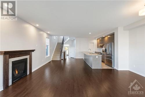 734 Sora Way, Ottawa, ON - Indoor Photo Showing Living Room With Fireplace