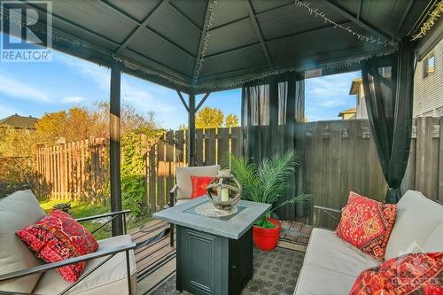 Deck with Gazebo - 1843 Arrowgrass Way, Ottawa, ON - Outdoor With Deck Patio Veranda With Exterior