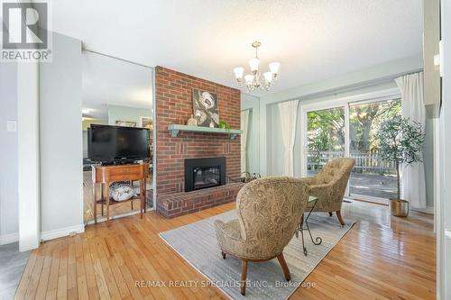 10 Parklawn Drive, Brampton, ON - Indoor Photo Showing Living Room With Fireplace