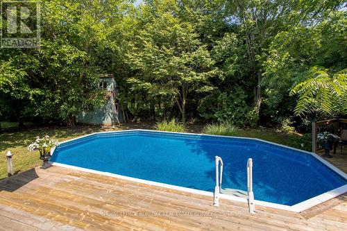 11 Weneil Drive, Hamilton, ON - Outdoor With Above Ground Pool With Backyard