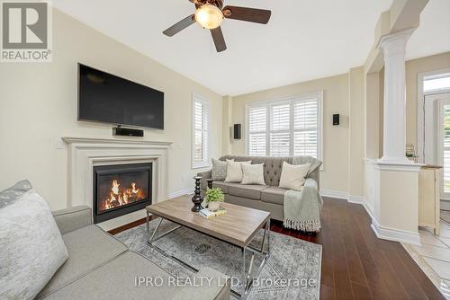 84 Northwest Court, Halton Hills, ON - Indoor Photo Showing Living Room With Fireplace