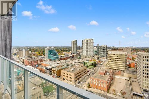 1607 - 60 Frederick Street, Kitchener, ON - Outdoor With Balcony With View