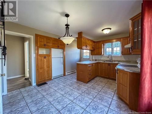 880 Rue Principale, Eel River Crossing, NB - Indoor Photo Showing Kitchen With Double Sink