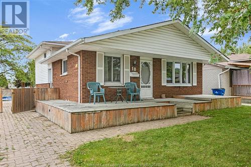 18 Pearl Street, Tilbury, ON - Outdoor With Deck Patio Veranda