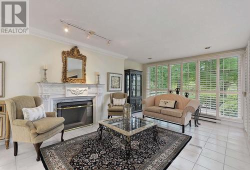 175 Bathgate Drive, Toronto, ON - Indoor Photo Showing Living Room With Fireplace