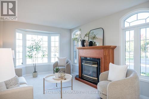 1142 Deacon Drive, Milton, ON - Indoor Photo Showing Living Room With Fireplace