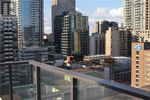 1408 - 75 St Nicholas Street, Toronto, ON - Outdoor With Balcony With Facade