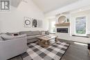 11 Farnham Road, Puslinch, ON  - Indoor Photo Showing Living Room With Fireplace 