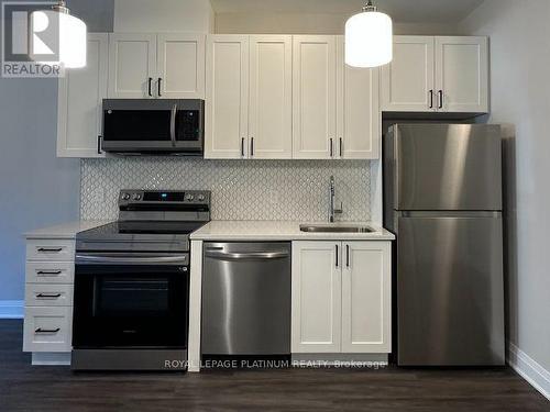 102 - 480 Gordon Krantz Avenue, Milton, ON - Indoor Photo Showing Kitchen With Stainless Steel Kitchen With Upgraded Kitchen