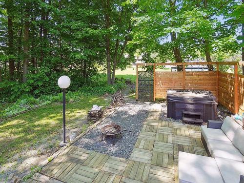 Backyard - 385 2E Avenue, Crabtree, QC - Outdoor With Deck Patio Veranda