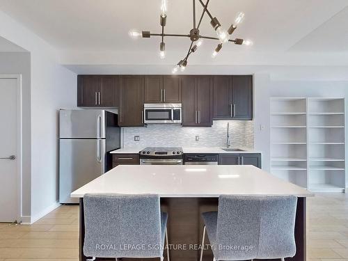 1508-1171 Queen St W, Toronto, ON - Indoor Photo Showing Kitchen With Stainless Steel Kitchen With Upgraded Kitchen