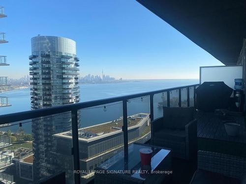 2708-56 Annie Craig Dr, Toronto, ON - Outdoor With Body Of Water With Balcony With View