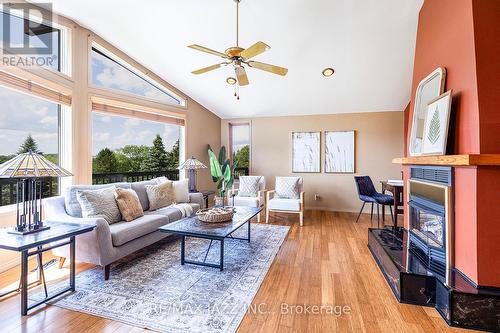 15201 Cartwright E Quarter Line, Scugog, ON - Indoor Photo Showing Living Room With Fireplace