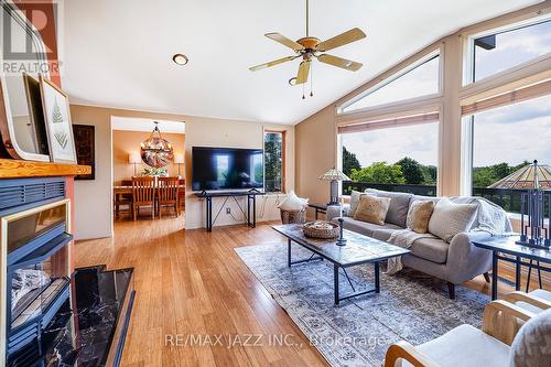 15201 Cartwright E Quarter Line, Scugog, ON - Indoor Photo Showing Living Room With Fireplace