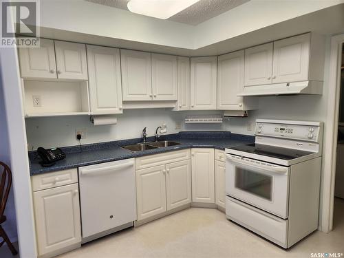 105 729 101St Avenue, Tisdale, SK - Indoor Photo Showing Kitchen With Double Sink