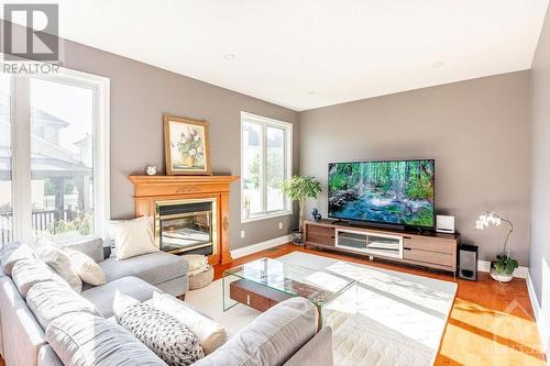 137 Ballance Drive, Ottawa, ON - Indoor Photo Showing Living Room With Fireplace