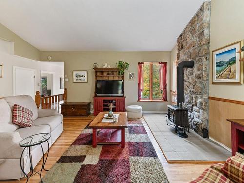 Salon - 8 Rue Des Ardoises, Sainte-Agathe-Des-Monts, QC - Indoor Photo Showing Living Room With Fireplace