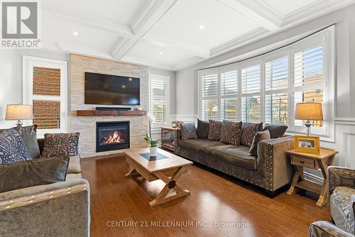 35 Ketchum Street, Mono, ON - Indoor Photo Showing Living Room With Fireplace