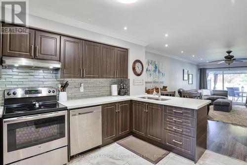 Unit 6 - 70 Laguna Parkway, Ramara, ON - Indoor Photo Showing Kitchen With Double Sink