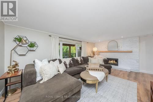 27 Tweedle Street, Halton Hills, ON - Indoor Photo Showing Living Room With Fireplace