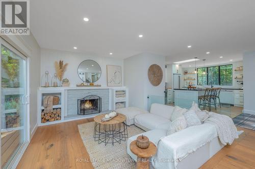 27 Tweedle Street, Halton Hills, ON - Indoor Photo Showing Living Room With Fireplace