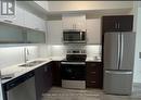 607 - 128 King Street N, Waterloo, ON  - Indoor Photo Showing Kitchen With Stainless Steel Kitchen With Double Sink With Upgraded Kitchen 